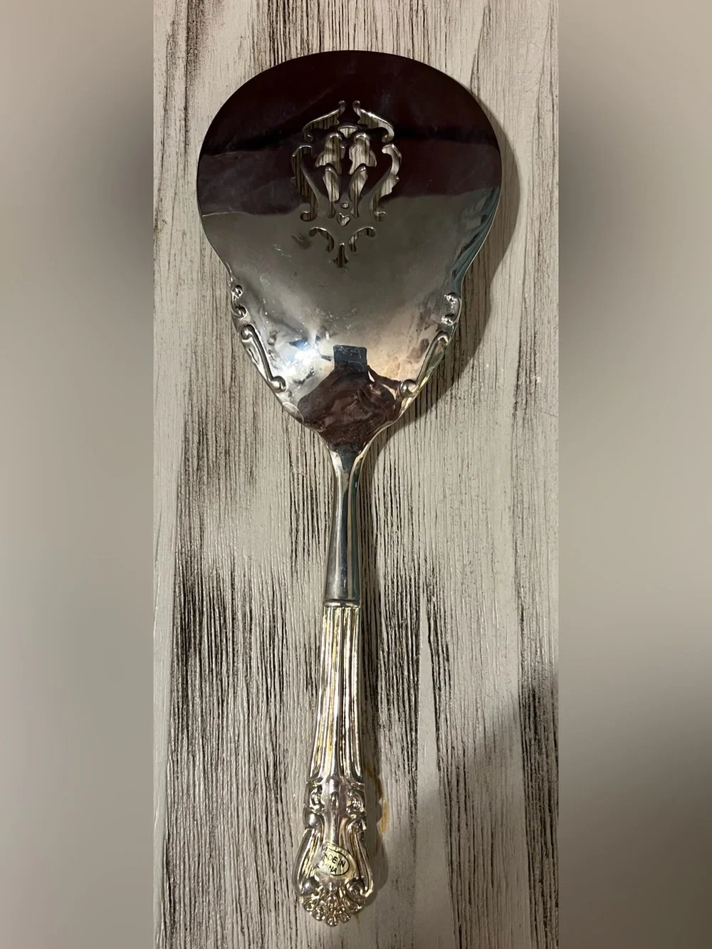 Arthur Court Fleur-de-Lis Meat Serving Spoon Ladle Set w/ Original Box